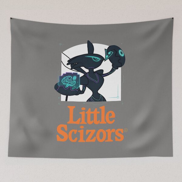 Item preview, Little Scizors Pizza Insect Mascot Parody-20 designed and sold by SaschaSerfus.