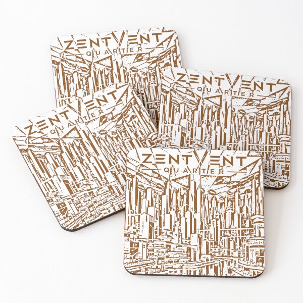 Item preview, Zentvent Quarter Neon Megacity Skyline designed and sold by Zentvent Quarter.