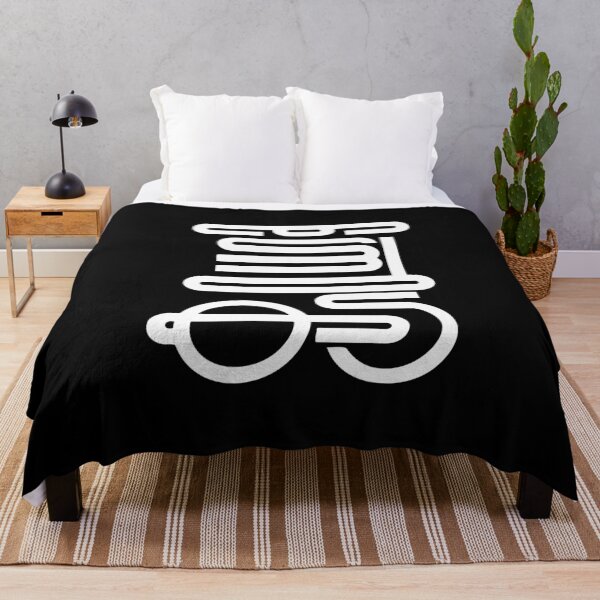 Item preview, White Rounded Letterform on a Black Background designed and sold by radhakidesign.