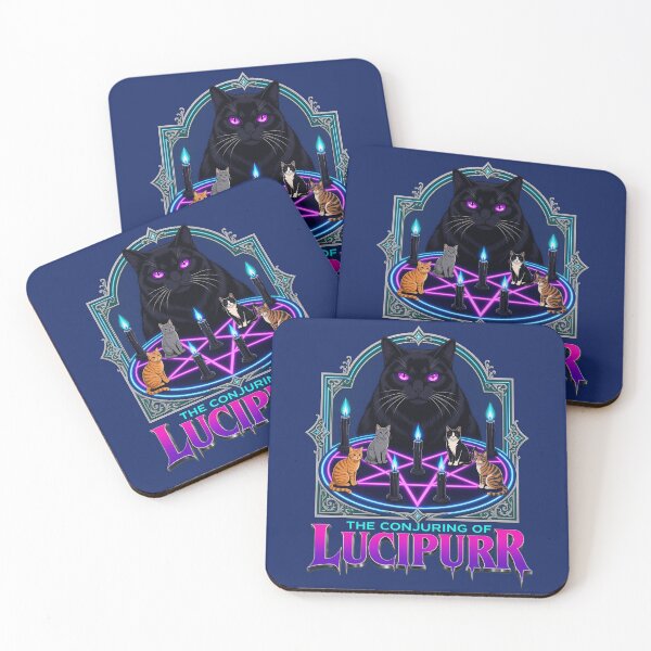 Item preview, Lucipurr Cute Goth Pentagram Black Cat designed and sold by debrasande.