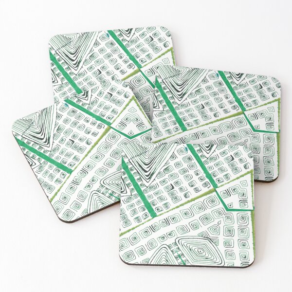 Item preview, The emerald floor plan: Ancient geometry in moss green designed and sold by ExiniaNullPunktNull.