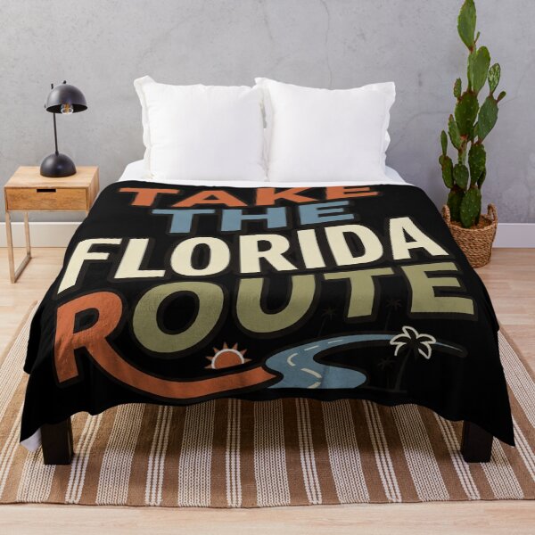 Item preview, Take The Florida Route Road Trip Retro Typography designed and sold by mood-draftsman.