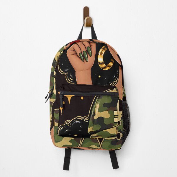 Item preview, Libra Queen Camo African Black Woman designed and sold by ImeldaSparks.
