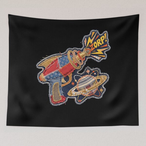 Item preview, Zorp Faux Patchwork Retro Space Blaster Sci Fi designed and sold by danielliamgill.