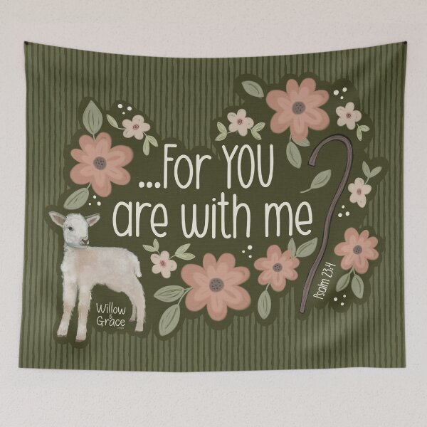 Item preview, For you are with me - psalm 23:4 designed and sold by Willow & Grace Designs.