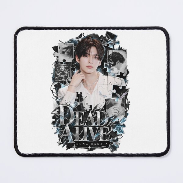 Item preview, Sung Hanbin DEAD ALIVE Halftone Grunge | Red Silver Graphic designed and sold by Valeree Store.