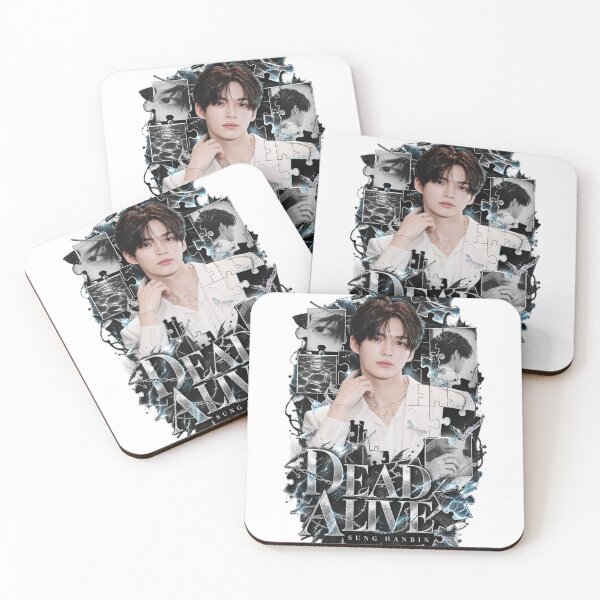 Item preview, Sung Hanbin DEAD ALIVE Halftone Grunge | Red Silver Graphic designed and sold by Valeree Store.
