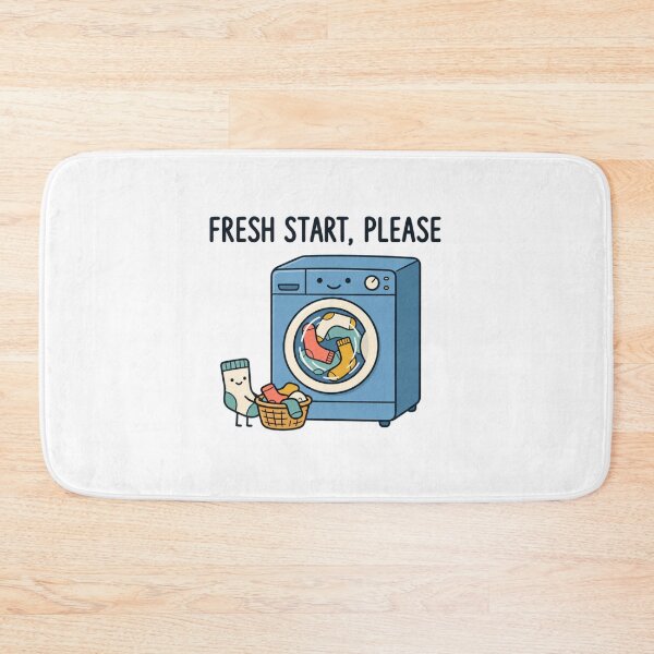 Item preview, Fresh Start, Please – Cute Washing Machine and Laundry Humor Art designed and sold by MrDev.