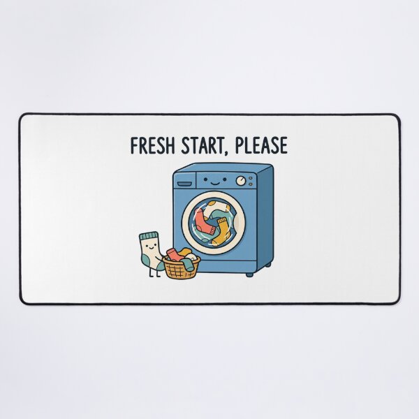 Item preview, Fresh Start, Please – Cute Washing Machine and Laundry Humor Art designed and sold by MrDev.