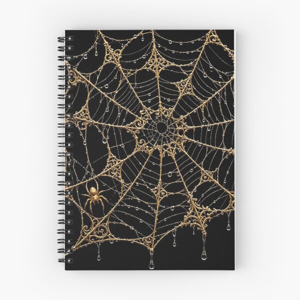 Item preview, Golden Gothic Spider Web – Elegant Halloween Art designed and sold by Phitwhim.