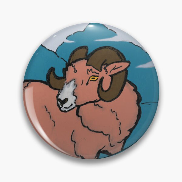Item preview, Bighorn Ram Mountain Circular Wild Animal Art designed and sold by VroynessAppar.