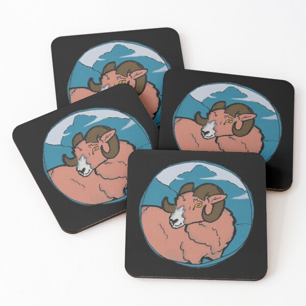 Item preview, Bighorn Ram Mountain Circular Wild Animal Art designed and sold by VroynessAppar.