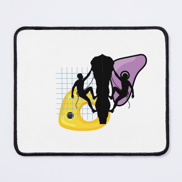 Item preview, Rock Climbing Silhouette – Colorful Abstract Climbing Art 3 designed and sold by kuikai123.