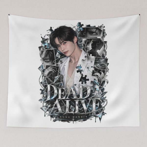 Item preview, Sung Hanbin DEAD ALIVE Distressed Print | Gothic Streetwear designed and sold by Valeree Store.