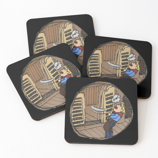 Item preview, Cowboy Hitting Saloon Doors Wild West Comic Art designed and sold by VroynessAppar.