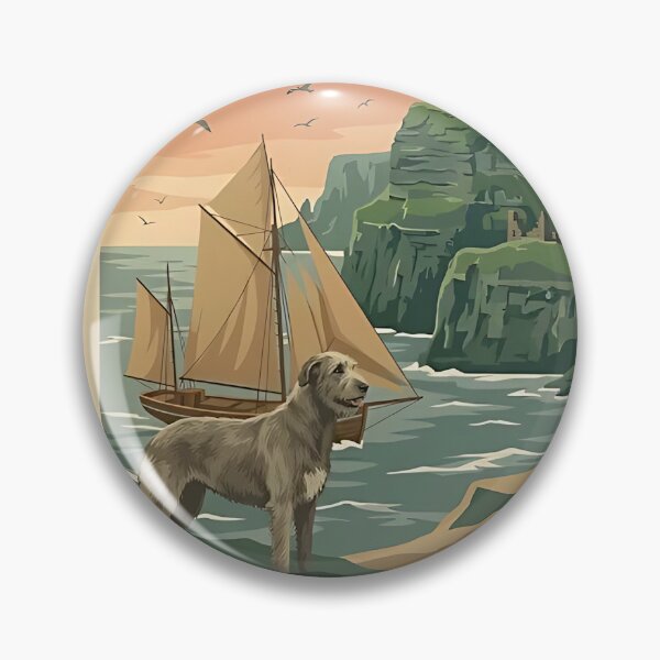 Item preview, Irish Wolfhound Sailing Adventure designed and sold by PictoVibe.