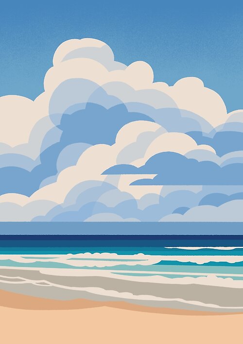 Item preview, Sky Over Sea designed and sold by Wayne Minnis.