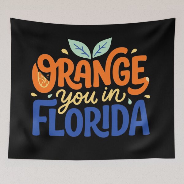 Item preview, Orange You In Florida Funny Pun Travel Quote designed and sold by mood-draftsman.