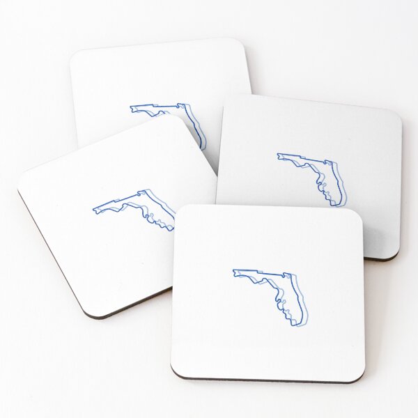 Item preview, Florida State Outline – Minimalist Blue Florida Map Design designed and sold by AandBCollective.