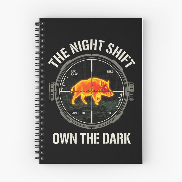 Item preview, The Night Shift Own The Dark | Thermal Scope Hog Hunting Design | Wild Boar Night Hunter Gift | Feral Hog Apparel designed and sold by Luminari Creations.