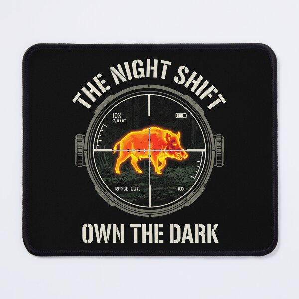 Item preview, The Night Shift Own The Dark | Thermal Scope Hog Hunting Design | Wild Boar Night Hunter Gift | Feral Hog Apparel designed and sold by Luminari Creations.