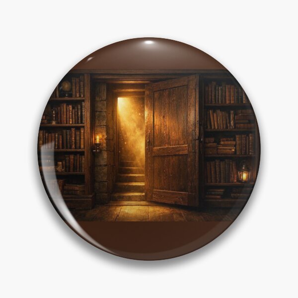 Item preview, The Hidden Library – Dark Academia Secret Door designed and sold by DreamyPixStudio.
