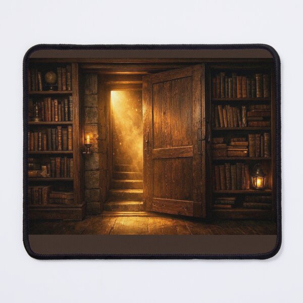 Item preview, The Hidden Library – Dark Academia Secret Door designed and sold by DreamyPixStudio.