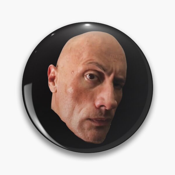 Item preview, The Rock Eyebrow Raise Face Meme designed and sold by CathyWalker6.