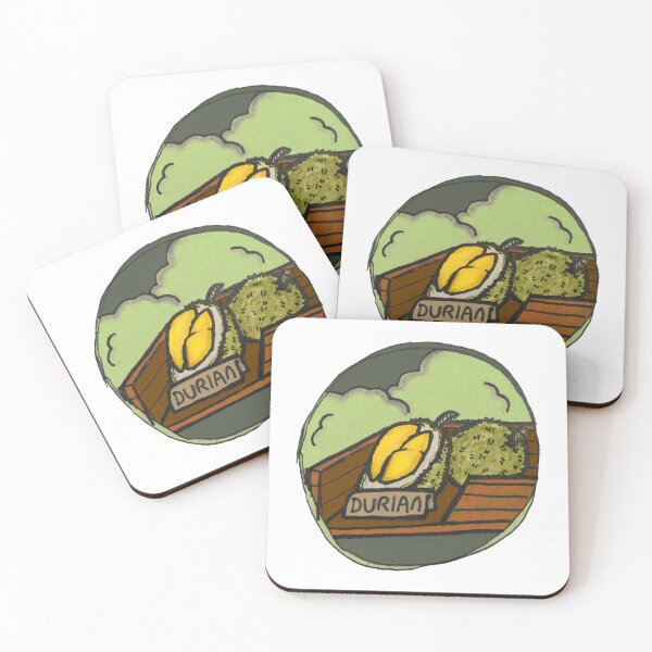 Item preview, Sliced Durian Fruit Exotic Tropical Food Illustration designed and sold by VroynessAppar.