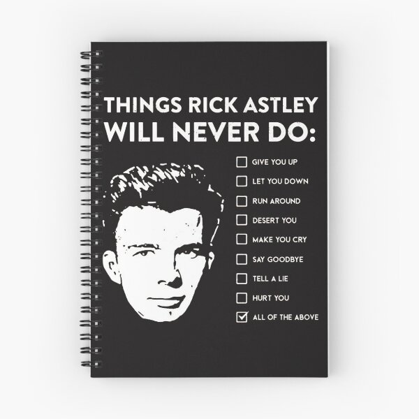 Item preview, Things Rick Astley Will Never Do designed and sold by CathyWalker6.
