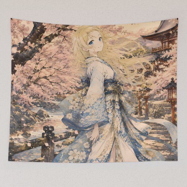 Item preview, Kousei Arima Your Lie in April Cherry Blossom Shrine designed and sold by mildaclairmo.