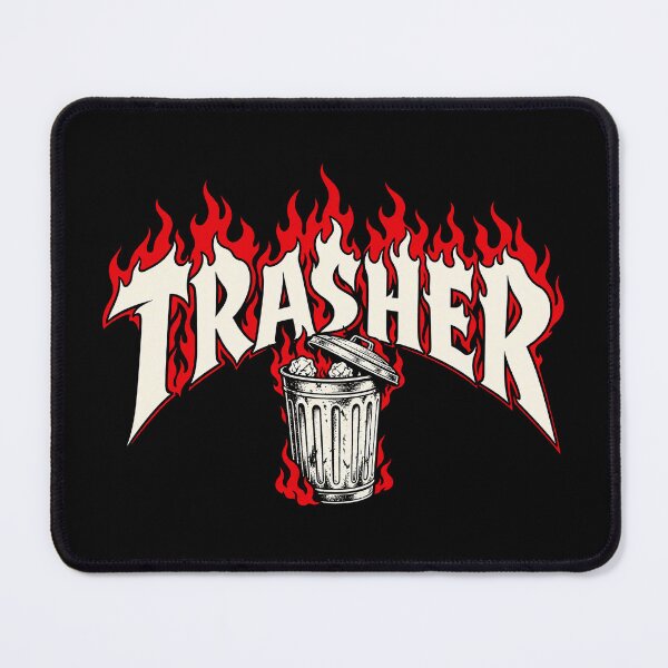 Item preview, Trasher Flaming Trash Can designed and sold by WitchingHourJP.
