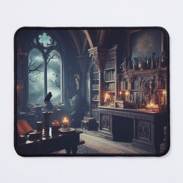 Item preview, The Raven's Library – Gothic Dark Academia designed and sold by DreamyPixStudio.
