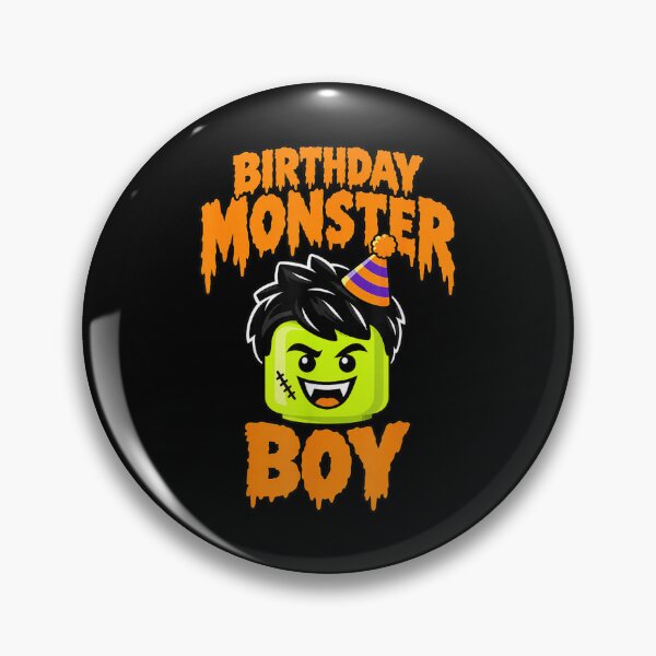 Item preview, Building Blocks Head Bricks Halloween Birthday Monster Boy  designed and sold by Denenberg Jardel.