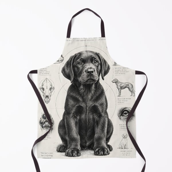 Item preview, GCR1 Labrador Puppy Anatomy Art – Vintage Scientific Dog Illustration designed and sold by GCR1.