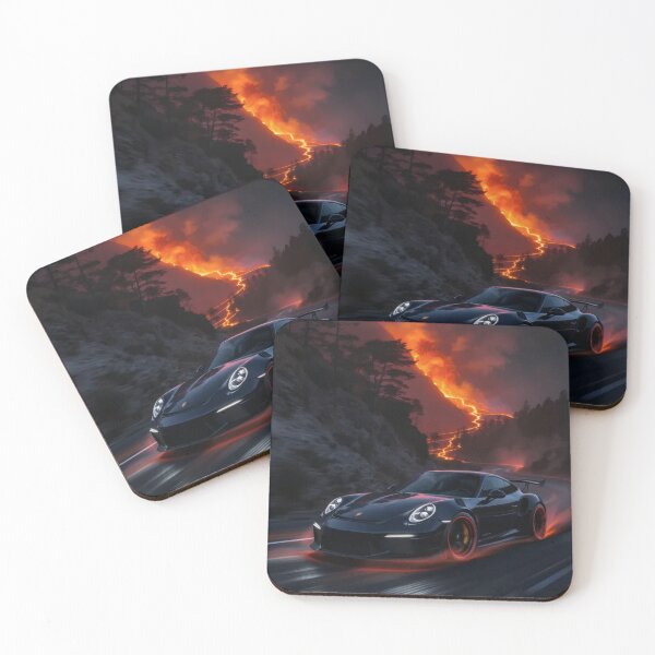 Item preview, Apex Drift Wet Asphalt Racing Car Poster, Sleek Sports Coupe on Rain Soaked Streets, Neon Reflections and Cinematic Nighttime Atmosphere, Japanese Street Racing Aesthetic, Moody Automotive Wall Art designed and sold by PaintedPixels01.