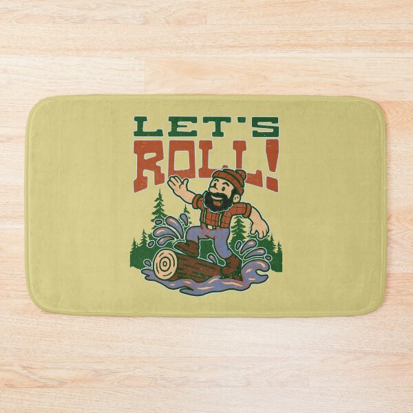 Item preview, Let's Roll Lumberjack Log Rolling Cartoon designed and sold by CRHPOD20.