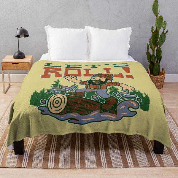 Item preview, Let's Roll Lumberjack Log Rolling Cartoon designed and sold by CRHPOD20.