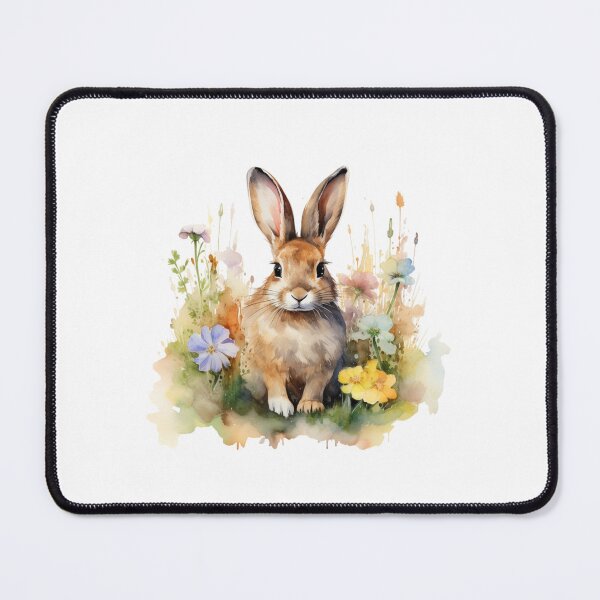 Item preview, Meadow Bunny | Beautiful Wildflower Nature Art designed and sold by Mandayartstudio.