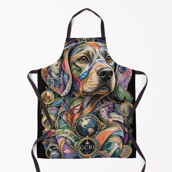 Item preview, GCR1 Global Relic Dog Art – International Currency Collage Portrait designed and sold by GCR1.