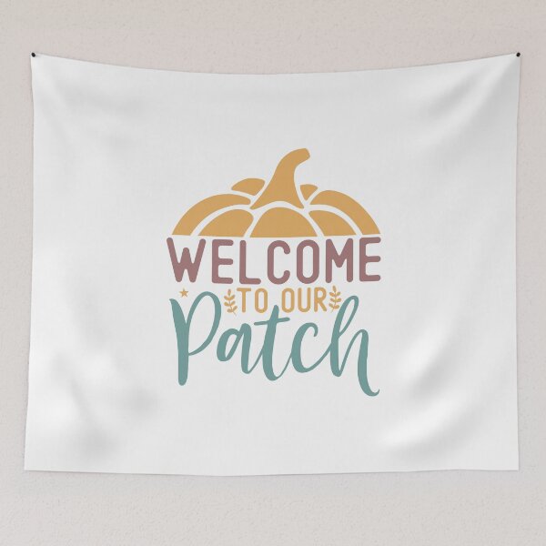 Item preview, Welcome To Our Patch Cute Pumpkin Autumn Fall Season Quote designed and sold by Creative Spark.