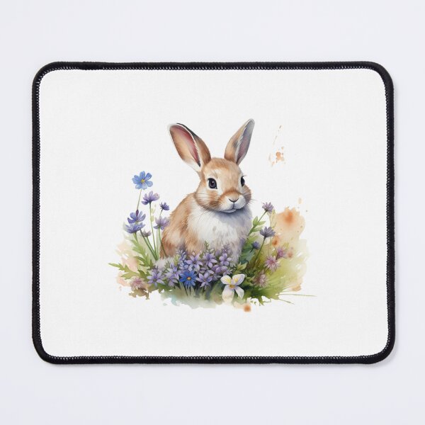 Item preview, Meadow Bunny | Beautiful Wildflower Nature Art designed and sold by Mandayartstudio.