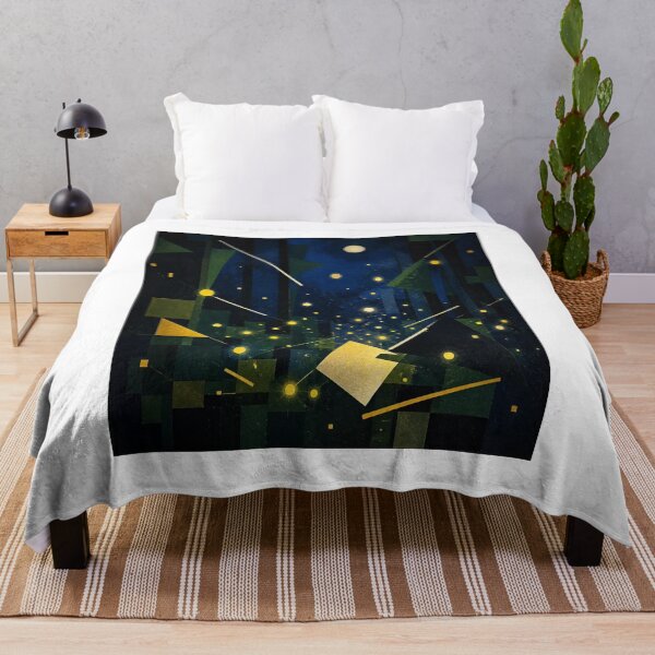 Item preview, Fireflies in the Woods 2 designed and sold by Artnovalty.redbubble.com.