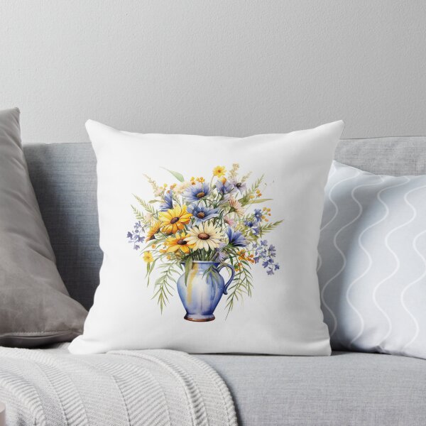 Item preview, Meadow Vase | Beautiful Wildflower Nature Art designed and sold by Mandayartstudio.