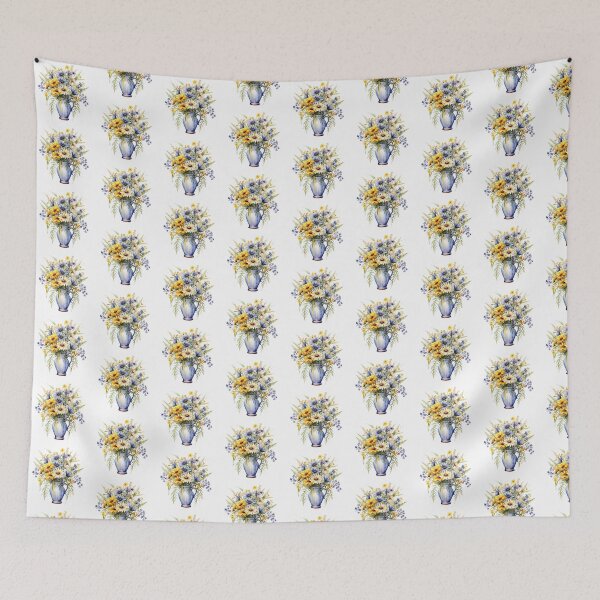 Item preview, Meadow Vase | Beautiful Wildflower Nature Art designed and sold by Mandayartstudio.
