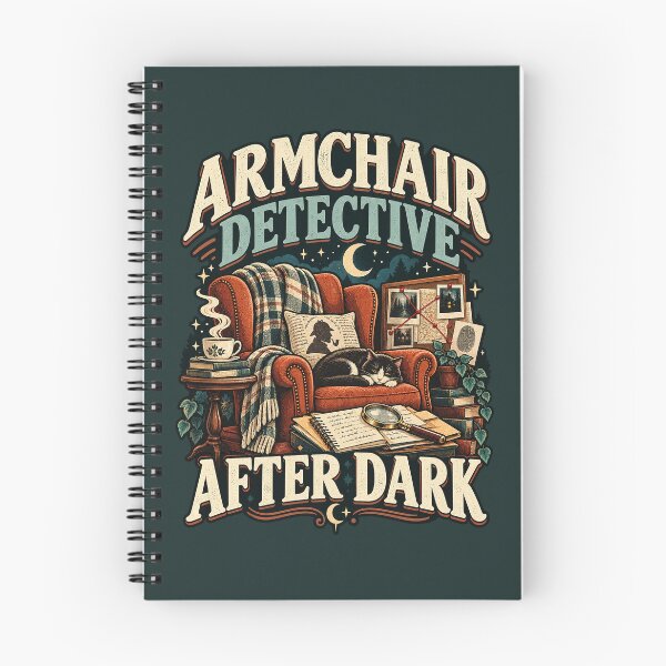 Item preview, Armchair Detective After Dark Cozy True Crime designed and sold by Shrouded Unraveled.