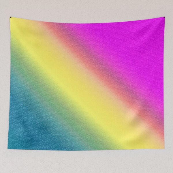 Item preview, gradient mosaic pattern bright crimson yellow blue designed and sold by fuzzyfox.