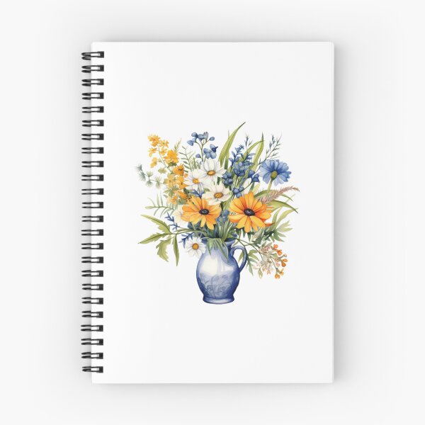 Item preview, Meadow Vase | Beautiful Wildflower Nature Art designed and sold by Mandayartstudio.