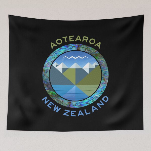 Item preview, AOTEAROA SOUTH ISLAND NEW ZEALAND PAUA designed and sold by Madjack Tees Kiwi SuperStore.