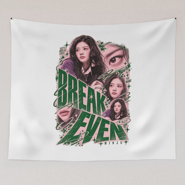 Item preview, Reset & Break Free Minju ILLIT Break Even | Kpop Fan Art designed and sold by Valereekmerch.